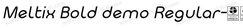 Meltix Bold demo Regular字体转换